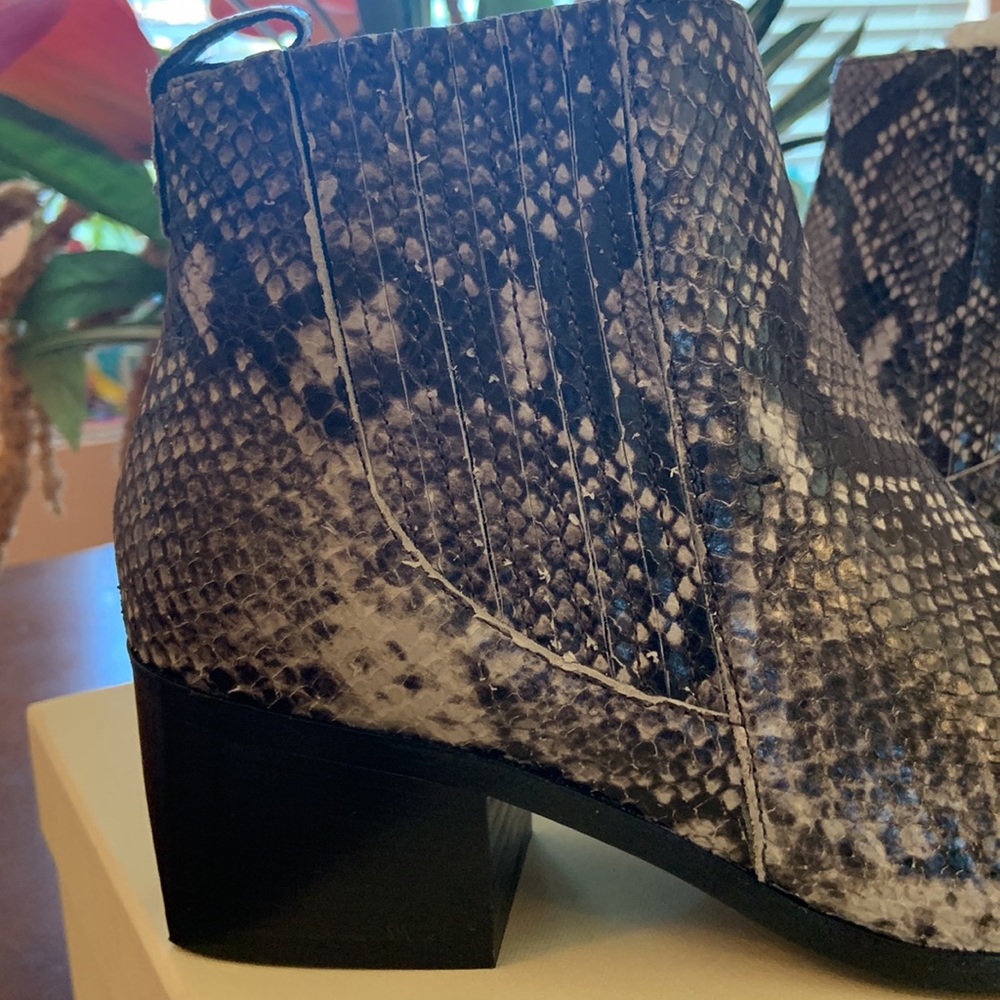 Leather booties